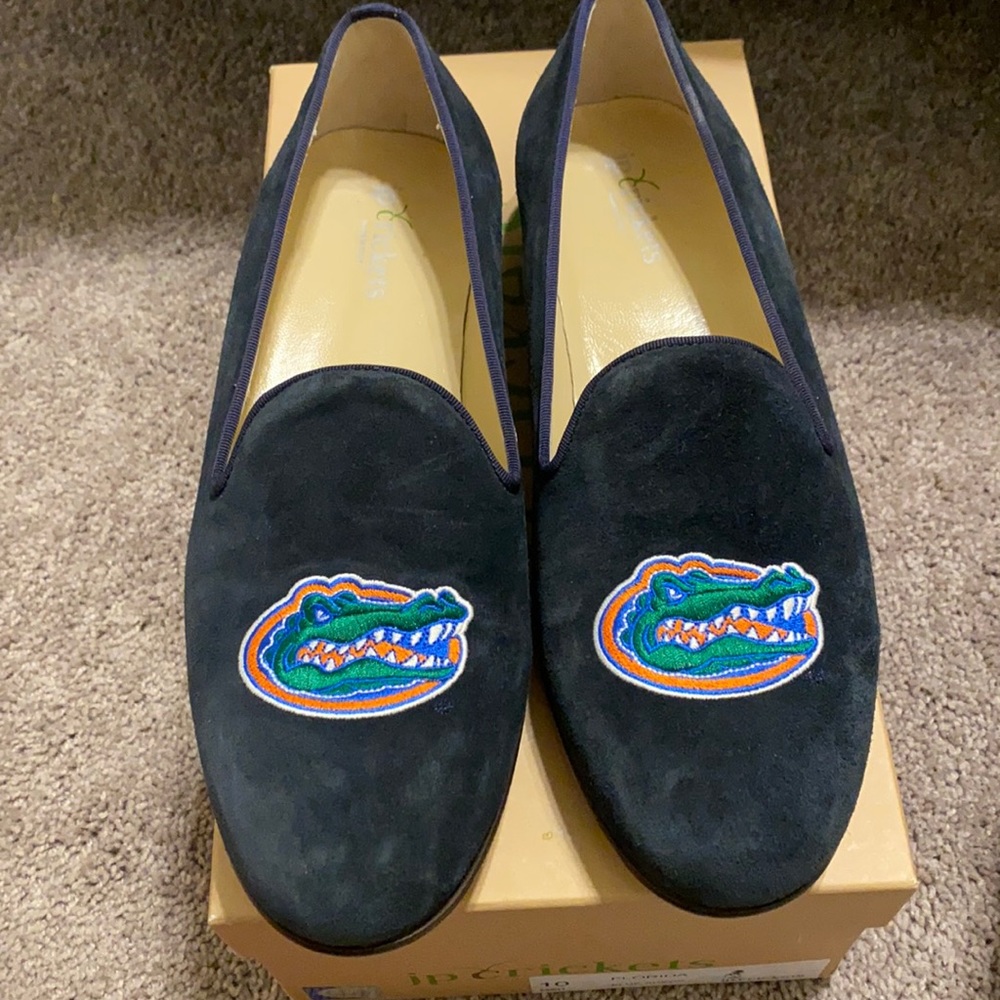 Jp Crickets UF blue suede men’s loafers